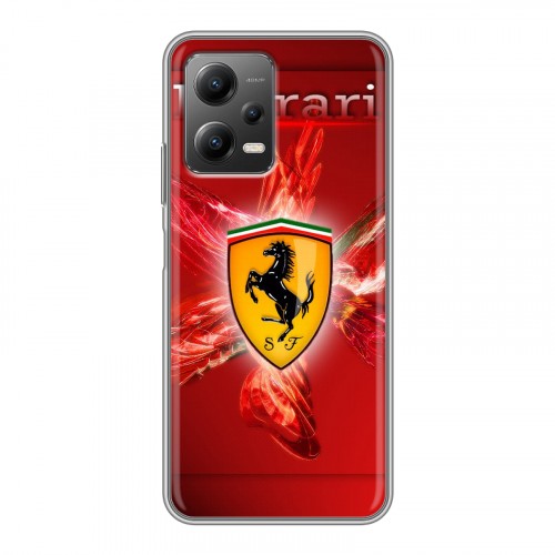 Дизайнерский силиконовый чехол для Xiaomi Poco X5 Ferrari