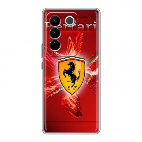 Дизайнерский силиконовый чехол для Vivo V27 Ferrari