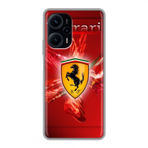 Дизайнерский силиконовый чехол для XIaomi Poco F5 Ferrari