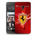 Дизайнерский пластиковый чехол для HTC Desire 700 Ferrari