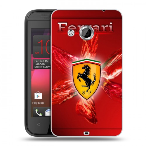 Дизайнерский пластиковый чехол для HTC Desire 200 Ferrari