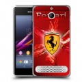 Дизайнерский силиконовый чехол для Sony Xperia E1 Ferrari