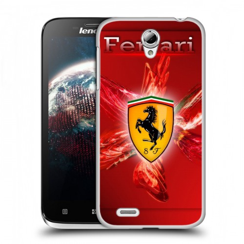 Дизайнерский пластиковый чехол для Lenovo A859 Ideaphone Ferrari