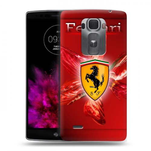 Дизайнерский пластиковый чехол для LG G Flex 2 Ferrari