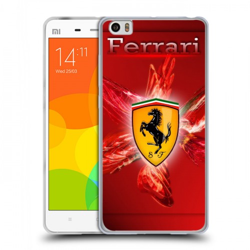 Дизайнерский пластиковый чехол для Xiaomi Mi Note Ferrari