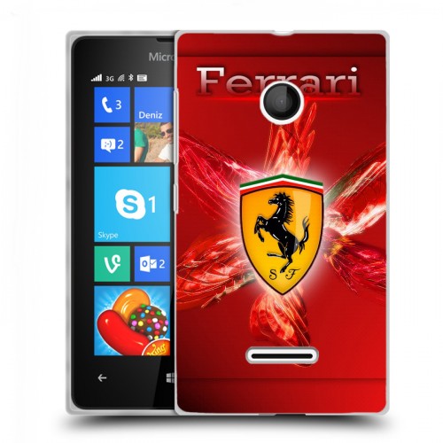 Дизайнерский пластиковый чехол для Microsoft Lumia 435 Ferrari