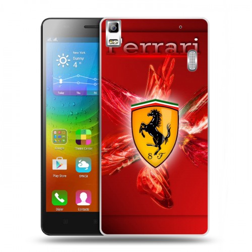 Дизайнерский пластиковый чехол для Lenovo A7000 Ferrari