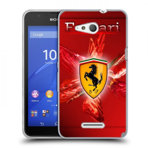 Дизайнерский пластиковый чехол для Sony Xperia E4g Ferrari