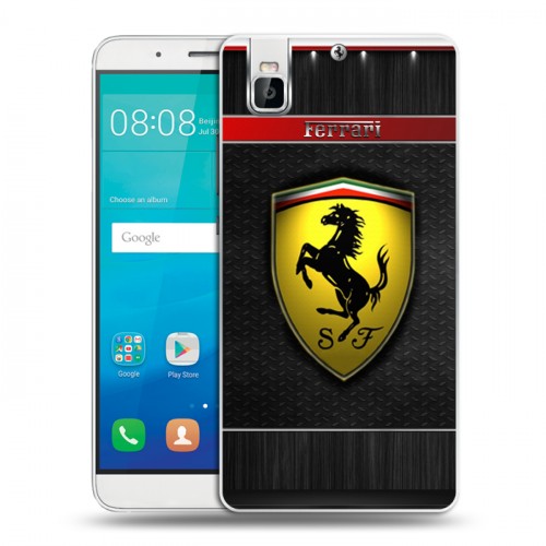 Дизайнерский пластиковый чехол для Huawei ShotX Ferrari