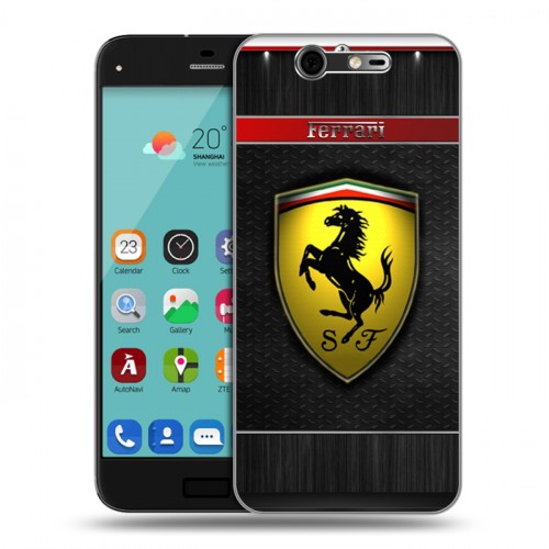 Дизайнерский силиконовый чехол для ZTE Blade S7 Ferrari