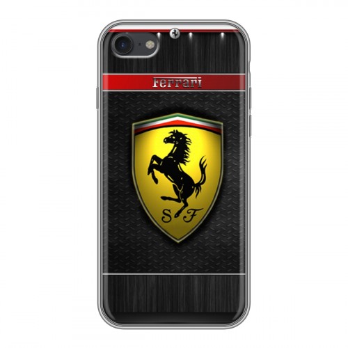 Дизайнерский силиконовый чехол для Iphone 7 Ferrari