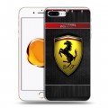 Дизайнерский пластиковый чехол для Iphone 7 Plus / 8 Plus Ferrari