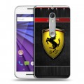 Дизайнерский пластиковый чехол для Lenovo Moto G Ferrari