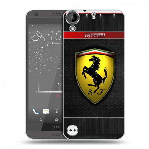 Дизайнерский пластиковый чехол для HTC Desire 530 Ferrari