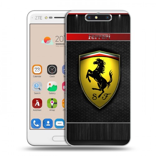 Дизайнерский пластиковый чехол для ZTE Blade V8 Ferrari