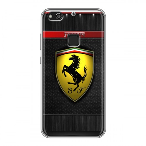 Дизайнерский силиконовый чехол для Huawei P10 Lite Ferrari