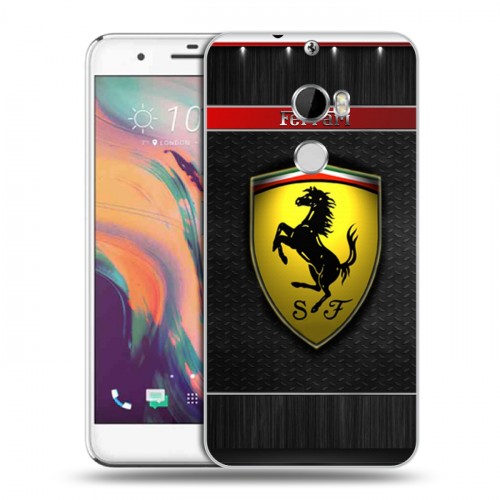 Дизайнерский пластиковый чехол для HTC One X10 Ferrari