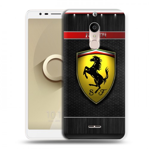 Дизайнерский силиконовый чехол для Alcatel 3C Ferrari