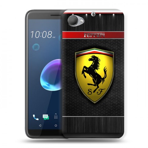 Дизайнерский пластиковый чехол для HTC Desire 12 Ferrari