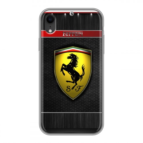 Дизайнерский пластиковый чехол для Iphone Xr Ferrari