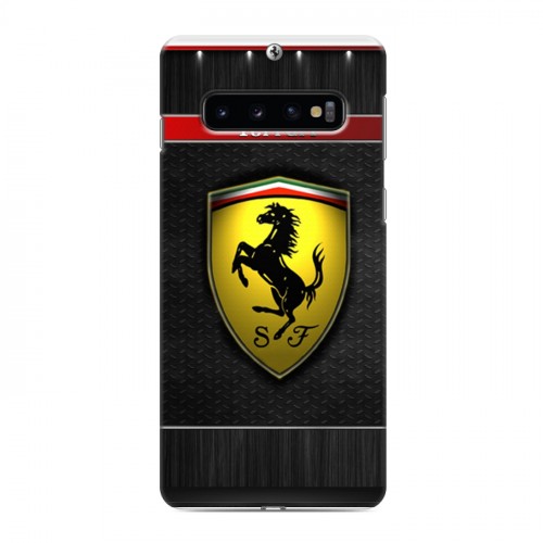 Дизайнерский силиконовый чехол для Samsung Galaxy S10 Ferrari