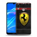 Дизайнерский пластиковый чехол для Huawei Y6 (2019) Ferrari