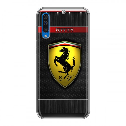 Дизайнерский силиконовый чехол для Samsung Galaxy A50 Ferrari