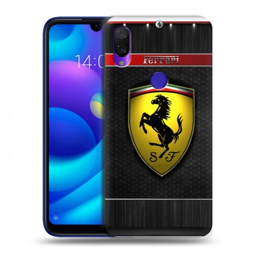 Дизайнерский пластиковый чехол для Xiaomi Mi Play Ferrari