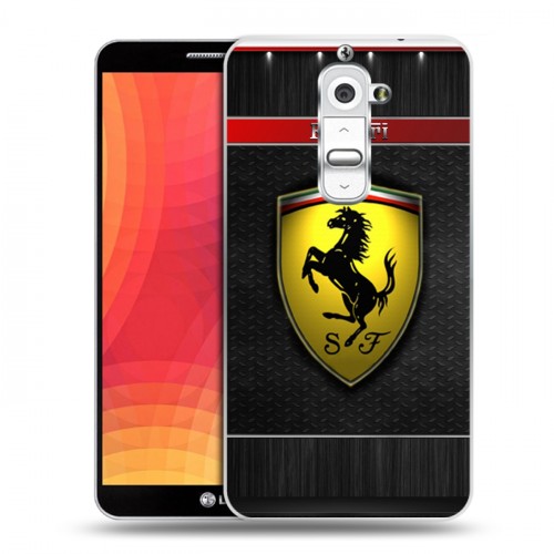 Дизайнерский пластиковый чехол для LG Optimus G2 Ferrari