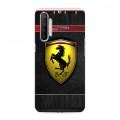 Дизайнерский силиконовый с усиленными углами чехол для Realme XT Ferrari