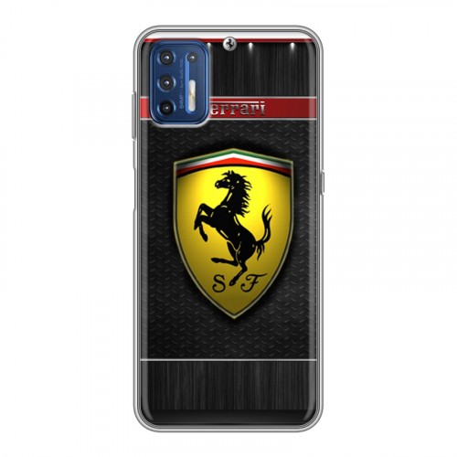 Дизайнерский силиконовый чехол для Motorola Moto G9 Plus Ferrari