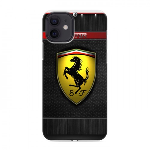 Дизайнерский силиконовый чехол для Iphone 12 Ferrari