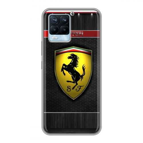 Дизайнерский силиконовый чехол для Realme 8 Ferrari
