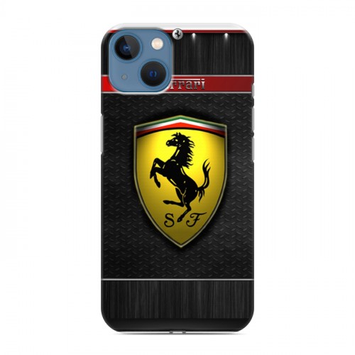 Дизайнерский силиконовый чехол для Iphone 13 Ferrari