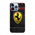 Дизайнерский силиконовый чехол для Iphone 13 Pro Ferrari