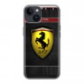 Дизайнерский пластиковый чехол для Iphone 14 Ferrari