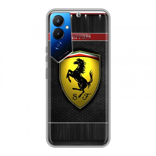 Дизайнерский силиконовый чехол для Tecno Pova 4 Ferrari