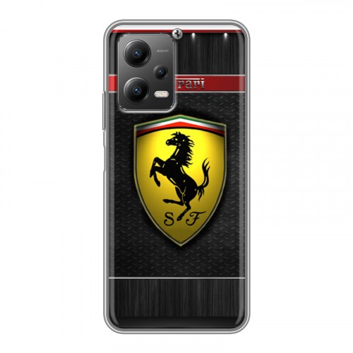 Дизайнерский силиконовый чехол для Xiaomi Poco X5 Ferrari