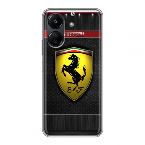 Дизайнерский силиконовый чехол для Xiaomi Poco C65 Ferrari