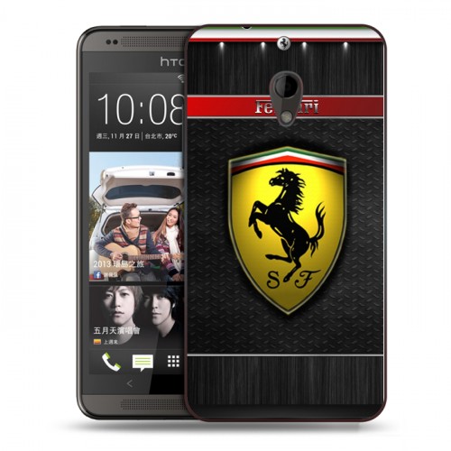 Дизайнерский пластиковый чехол для HTC Desire 700 Ferrari