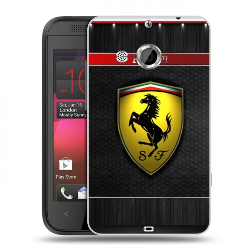 Дизайнерский пластиковый чехол для HTC Desire 200 Ferrari