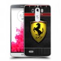 Дизайнерский пластиковый чехол для LG G3 (Dual-LTE) Ferrari