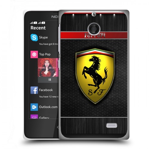 Дизайнерский пластиковый чехол для Nokia X Ferrari