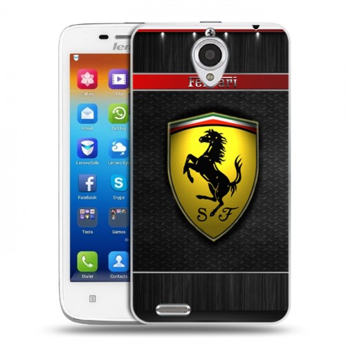 Дизайнерский пластиковый чехол для Lenovo S650 Ideaphone Ferrari