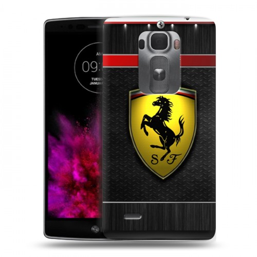 Дизайнерский пластиковый чехол для LG G Flex 2 Ferrari