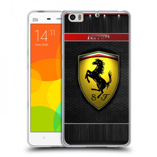 Дизайнерский пластиковый чехол для Xiaomi Mi Note Ferrari