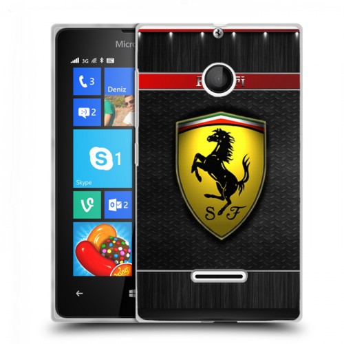 Дизайнерский пластиковый чехол для Microsoft Lumia 435 Ferrari