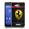 Дизайнерский пластиковый чехол для Sony Xperia E4g Ferrari