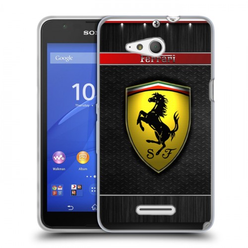 Дизайнерский пластиковый чехол для Sony Xperia E4g Ferrari