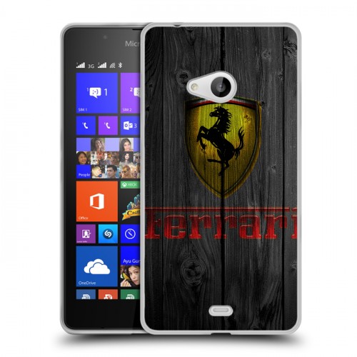 Дизайнерский пластиковый чехол для Microsoft Lumia 540 Ferrari